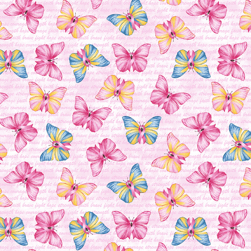 Butterflies sale in pink quilt