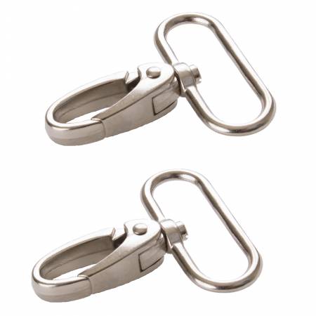By Annie Bag Hardware - 1 1/2 Swivel Snap Hook, set of two, Nickel -  HAR15SWNTWO