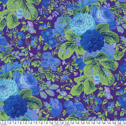 108" Kaffe Fassett Collective February 2025 Quilt Backing Fabric - Gradi Floral in Purple - QBPJ005.PURPLE