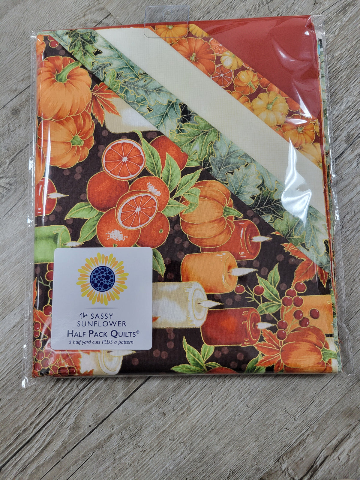 Pumpkin Spice - The Sassy Sunflower Half Pack Quilts™ Kit