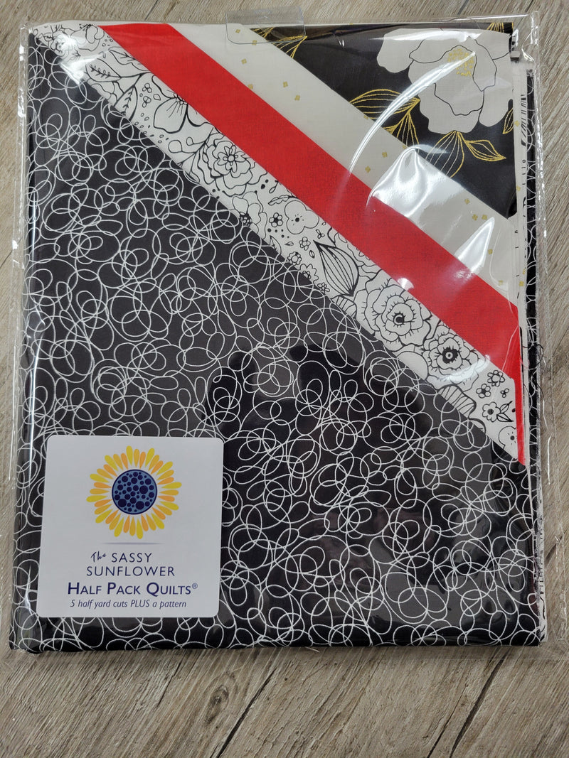 A Touch of Red - The Sassy Sunflower Half Pack Quilts™ Kit