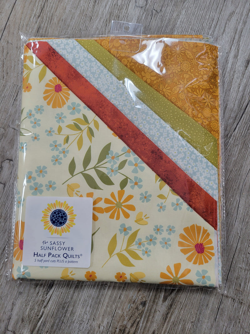 Rust In Bloom - The Sassy Sunflower Half Pack Quilts™ Kit