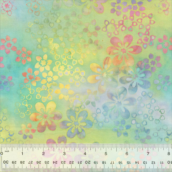 Candy Blossom Batik Quilt Fabric by Jacqueline de Jonge - Star Garden in Candy - 3523Q-X