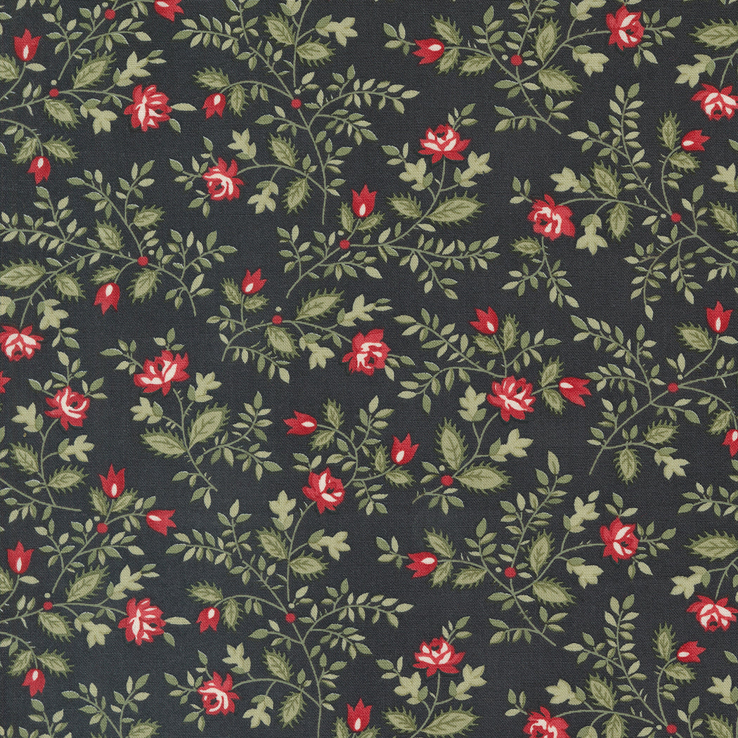 A Christmas Carol Quilt Fabric - Silent Night in Ebony Black - 44358 16