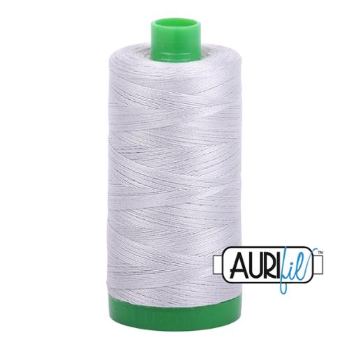 Aurifil 40 wt cotton thread, 1000m, Aluminum (2615)