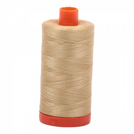 Aurifil 50 wt Cotton Thread, 1300m, Very Light Brass (2915)