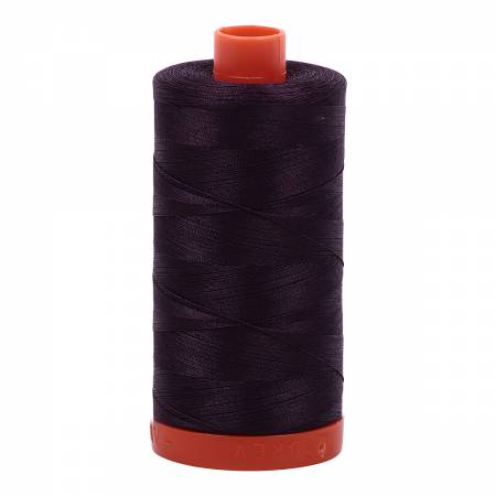 Aurifil 50 wt cotton thread, 1300m, Aubergine (2570)