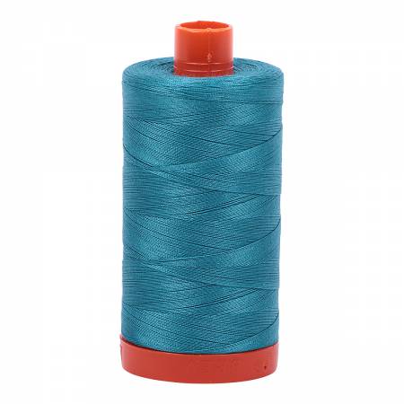 Aurifil 50 wt cotton thread, 1300m, Dark Turquoise (4182)