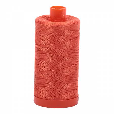 Aurifil 50 wt cotton thread, 1300m, Dusty Orange (1154)