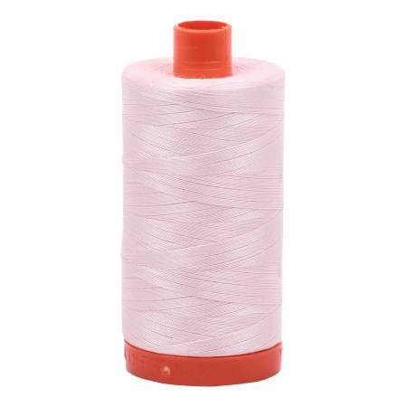 Aurifil 50 wt cotton thread, 1300m, Fairy Floss (lt. pink)  (6723)