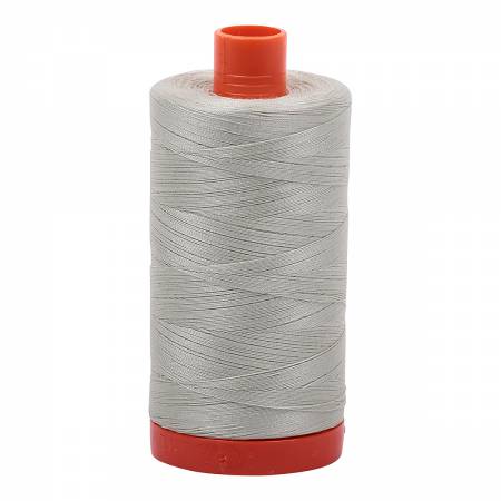 Aurifil 50 wt cotton thread, 1300m, Lt. Grey Green (2843)