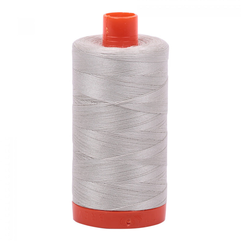 Aurifil 50 wt cotton thread, 1300m, Moonshine (Light Taupe) (6724)