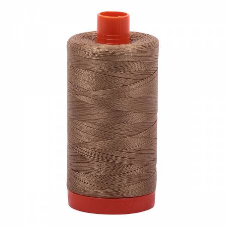 Aurifil 50 wt cotton thread, 1300m, Toast (6010)