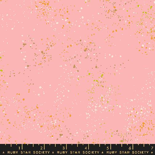 Bird is the Word Quilt Fabric by Ruby Star Society - Speckled in Balmy Pink - RS5027 116