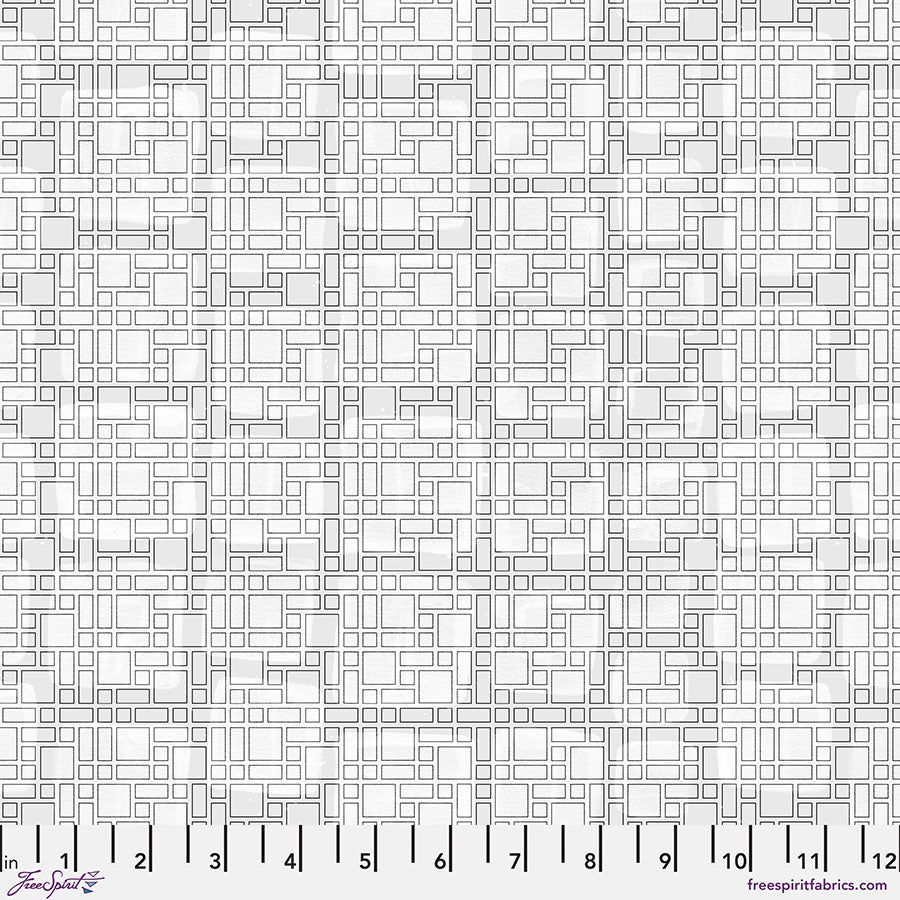 Black and White Musical Quilt Fabric - Alto in White - PWKP063.WHITE