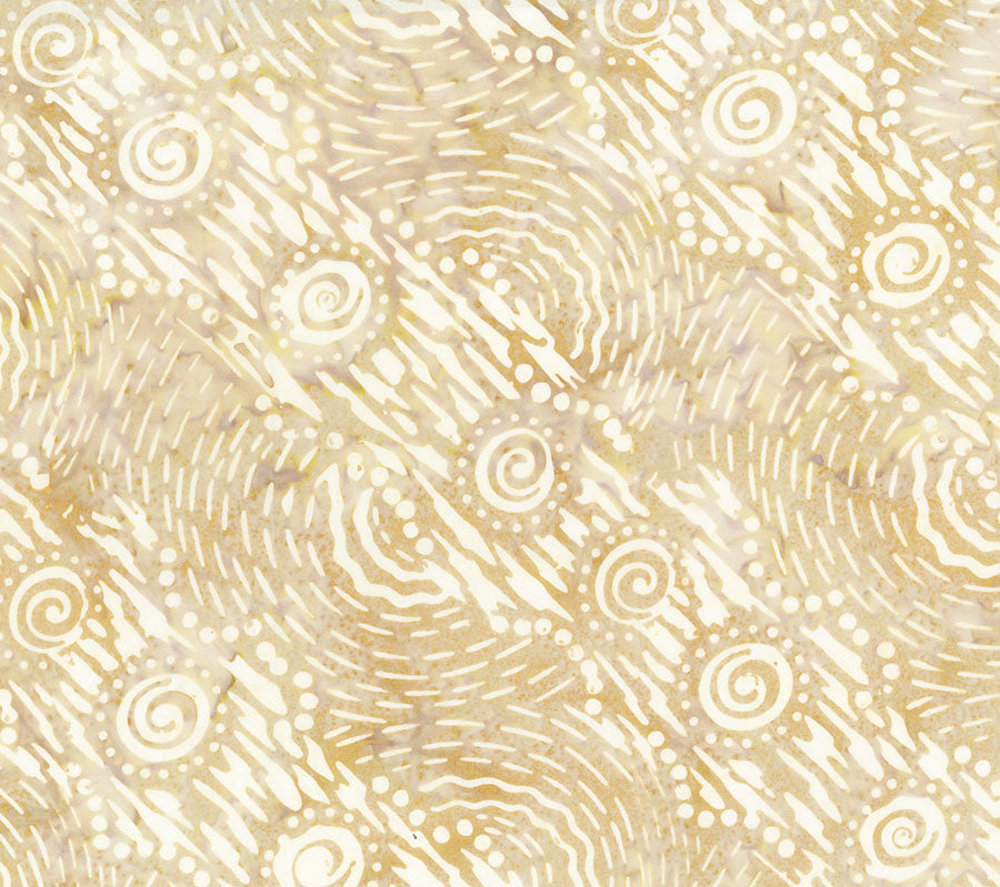 Boardwalk Dreams Batik Quilt Fabric - Movement in Oatmeal (Tan) - 83211-30