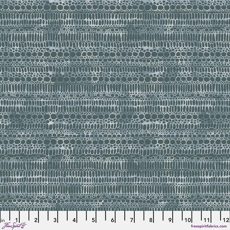 Brushstrokes Quilt Fabric - Large Pebble in Silver Blue - PWSR090.SILVERBLUE