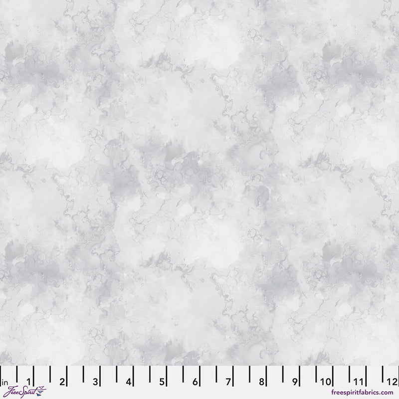 Brushstrokes Quilt Fabric - Small Mottled in Cloud Gray - PWSR085.CLOUD