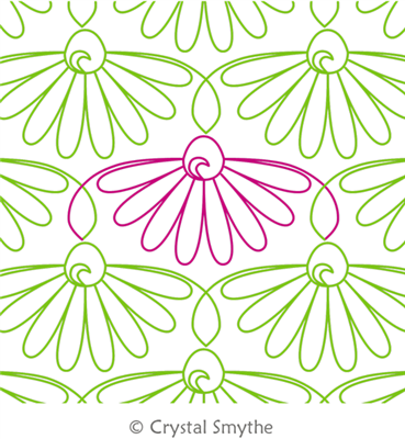 Longarm Pattern: Coneflower