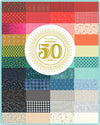 Celebrating 50 Years of Moda Quilt Fabric - Dessert Roll - set of 20 5" x WOF Strips - 33800DR