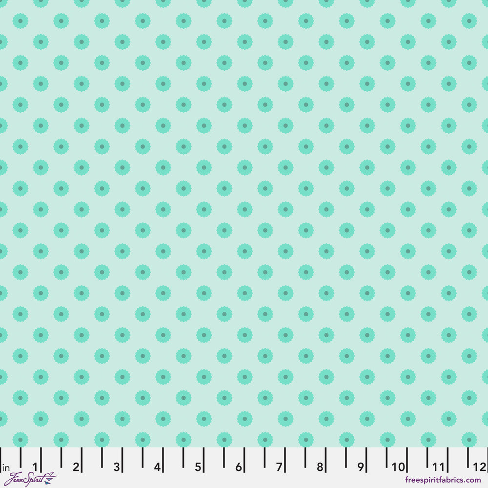 Chromatics Quilt Fabric - Blossom Dot in Mist Aqua - PWFS053.MIST