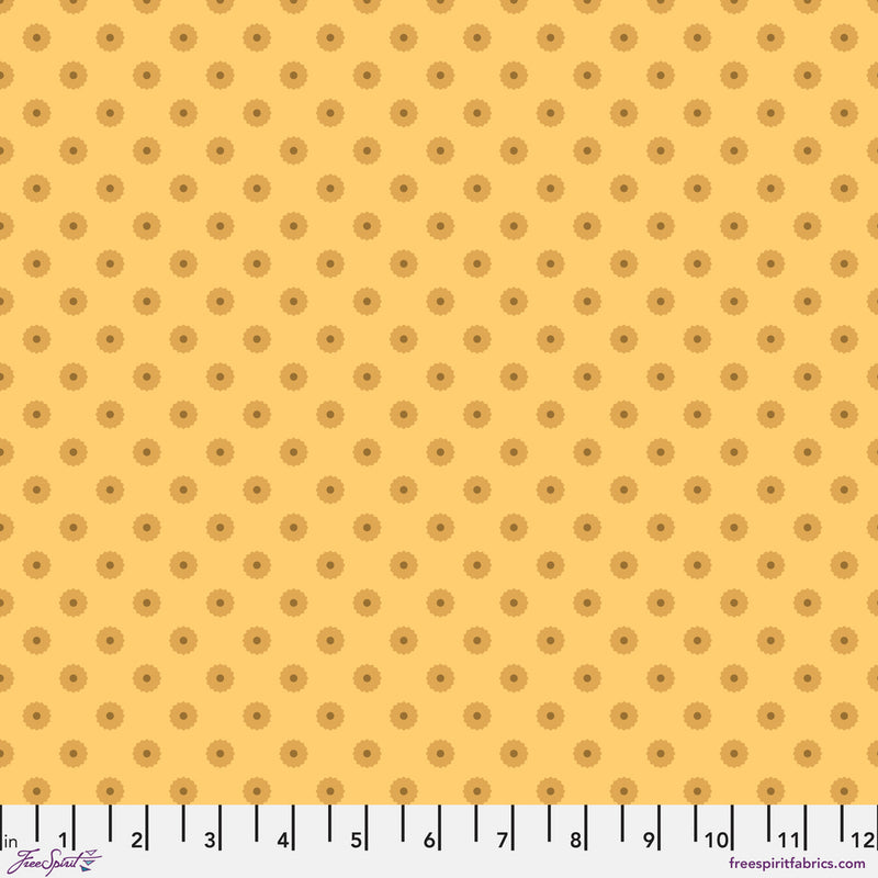 Chromatics Quilt Fabric - Blossom Dot in Sun Yellow - PWFS053.SUN