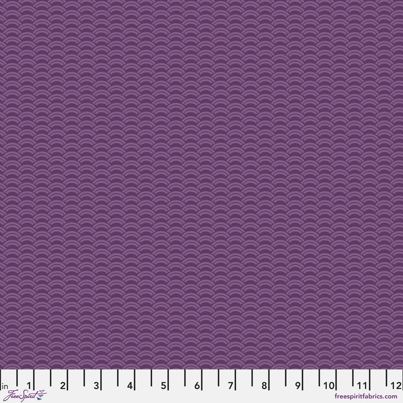 Chromatics Quilt Fabric - Crescent in Plum Purple - PWFS061.PLUM