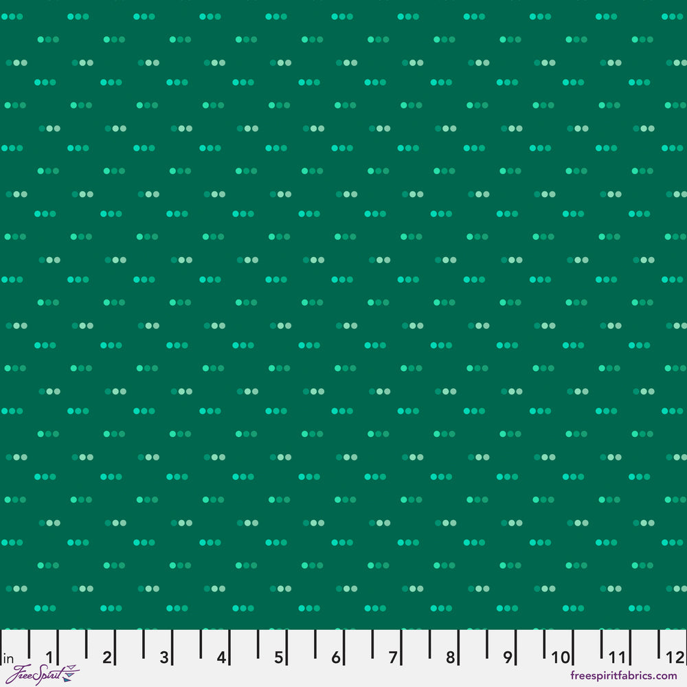 Chromatics Quilt Fabric - Dotty in Emerald Green - PWFS056.EMERALD