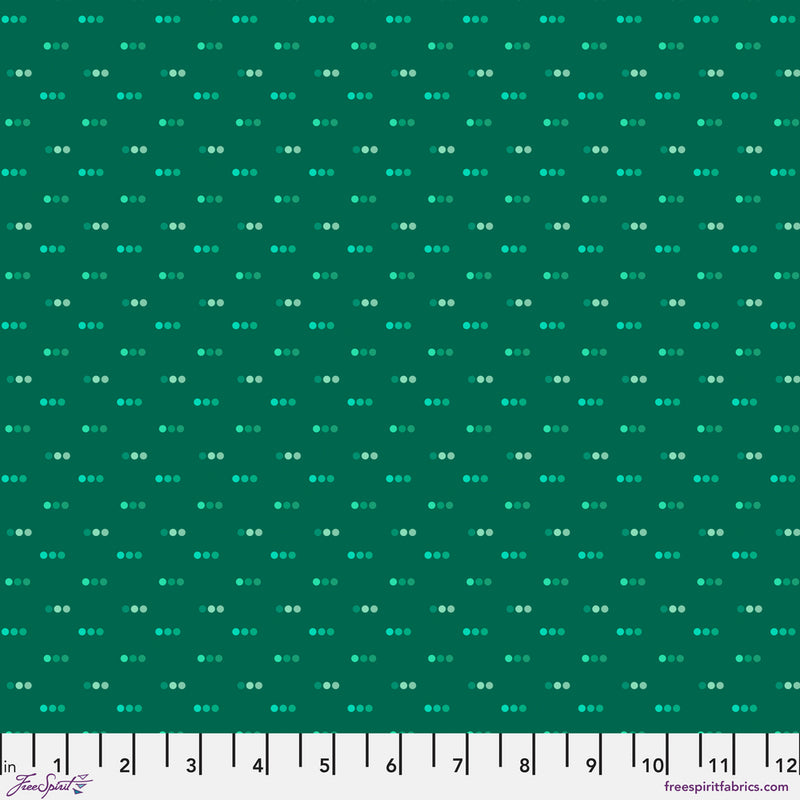 Chromatics Quilt Fabric - Dotty in Emerald Green - PWFS056.EMERALD