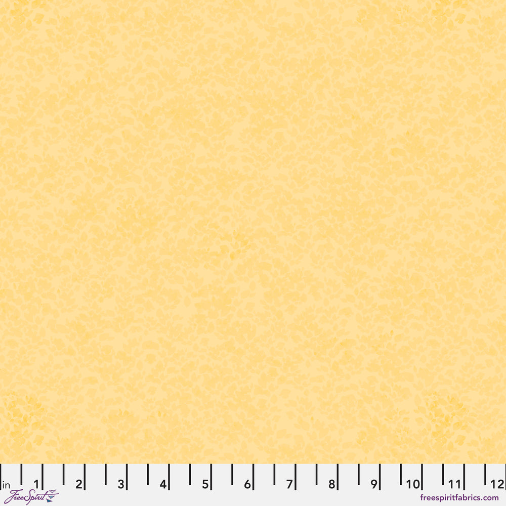 Chromatics Quilt Fabric - Foliage in Butter Yellow - PWFS052.BUTTER