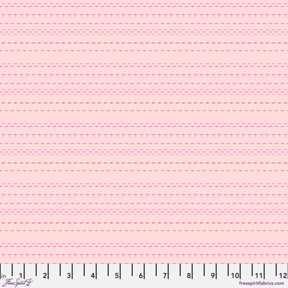 Chromatics Quilt Fabric - Pic Stitch in Blush Pink - PWFS054.BLUSH