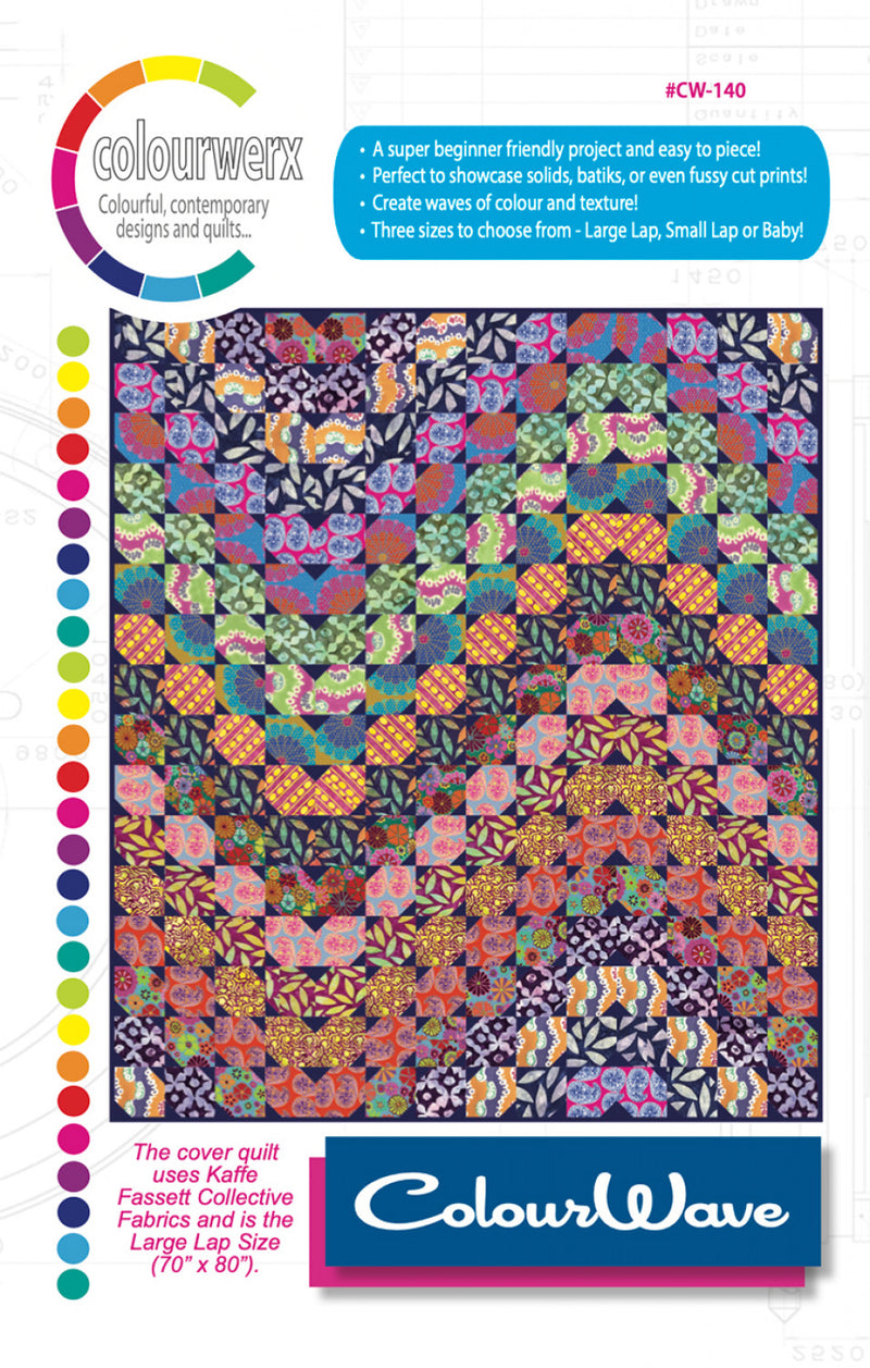 ColourWave Quilt Pattern from Colourwerx- CW-140