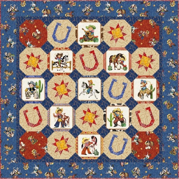 Cowboy Pop Ups Quilt Pattern - 4312B