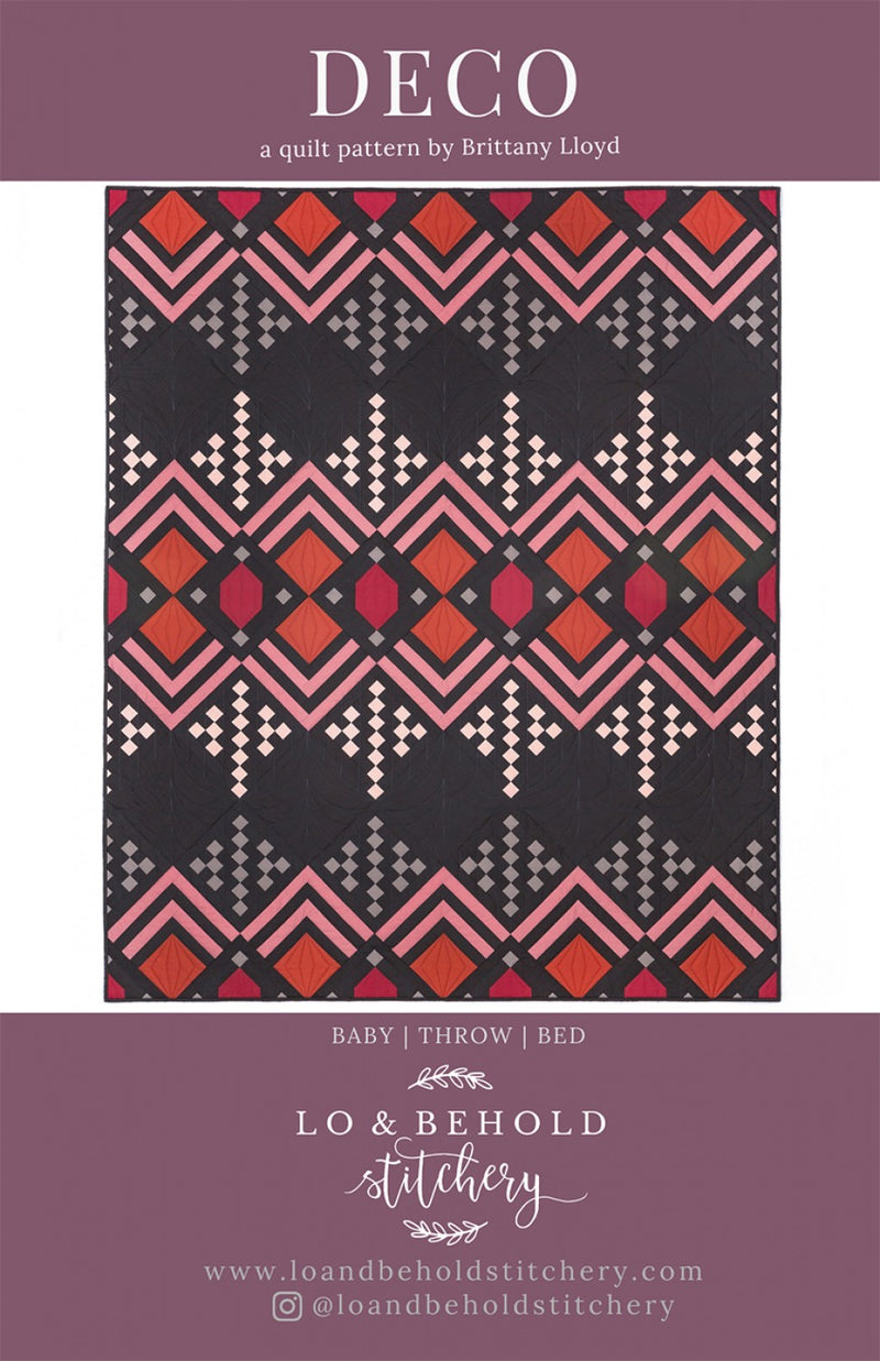 Deco Quilt Pattern by Lo & Behold Stitchery - LBS 121