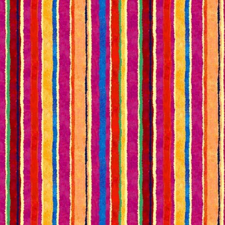 Delightful Dreams Quilt Fabric - Stripe in Multi - 2600 30514 X