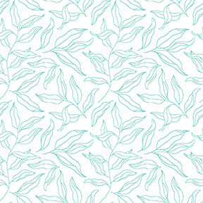 Ditsy Blenders Quilt Fabric - Leaf Lines in Aqua - 16624842