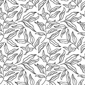 Ditsy Blenders Quilt Fabric - Leaf Lines in Black - 16624850