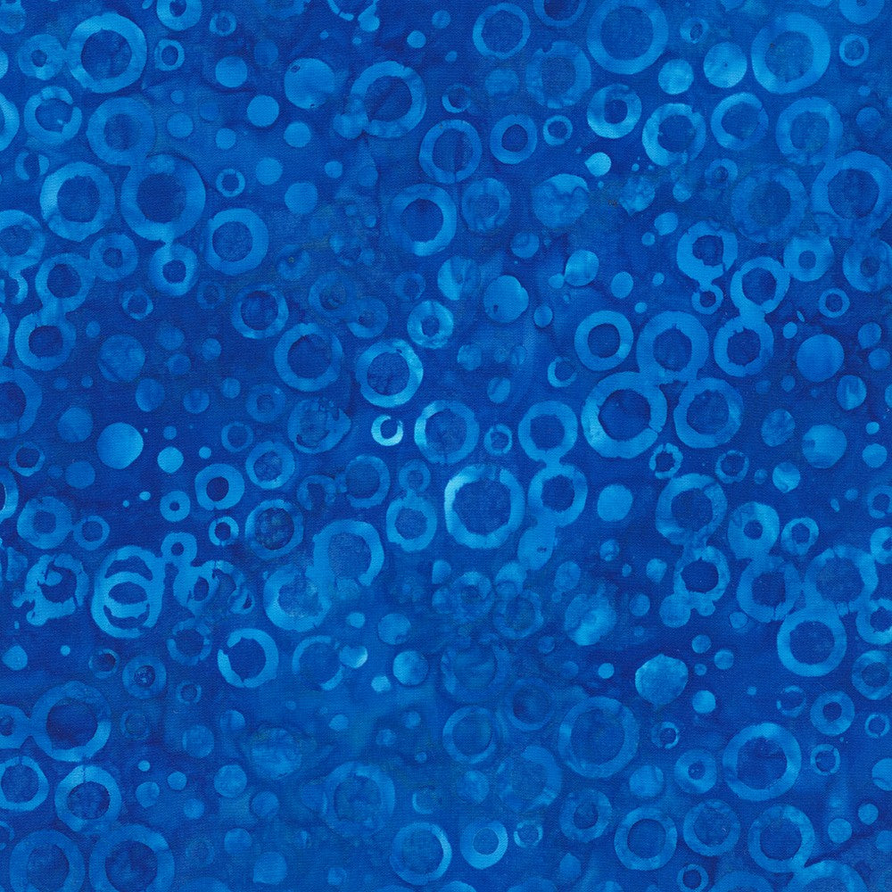 Dotted Batik Quilt Fabric - Circle Dots in Royal Blue - AMD-22658-313 ROYAL BLUE