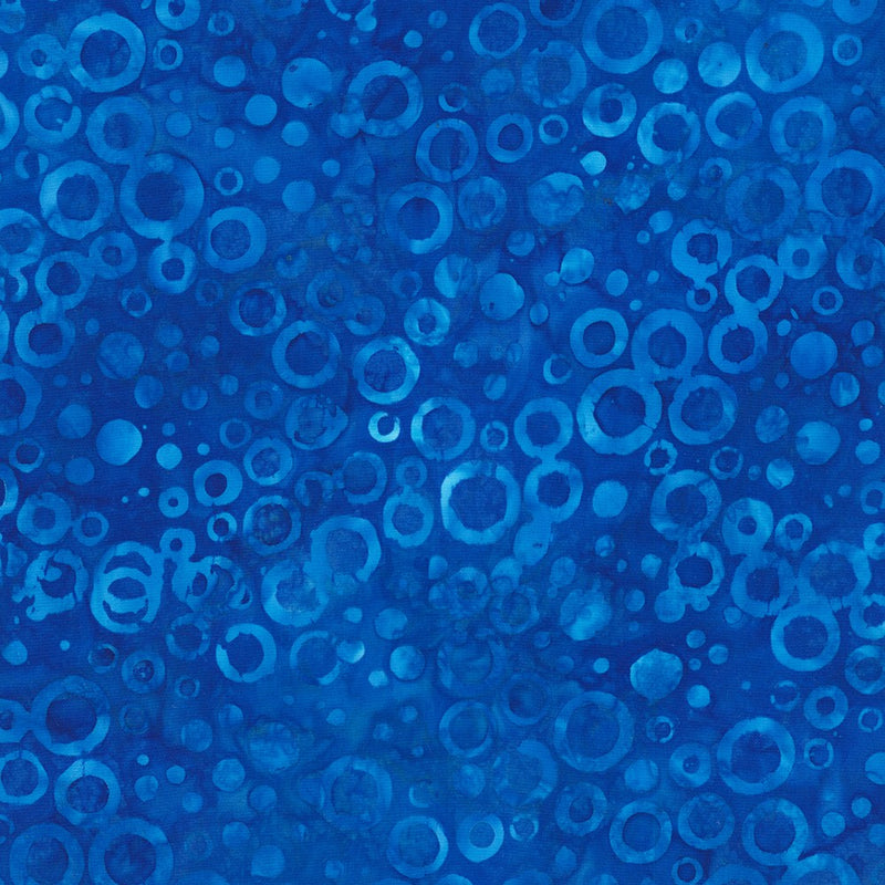 Dotted Batik Quilt Fabric - Circle Dots in Royal Blue - AMD-22658-313 ROYAL BLUE