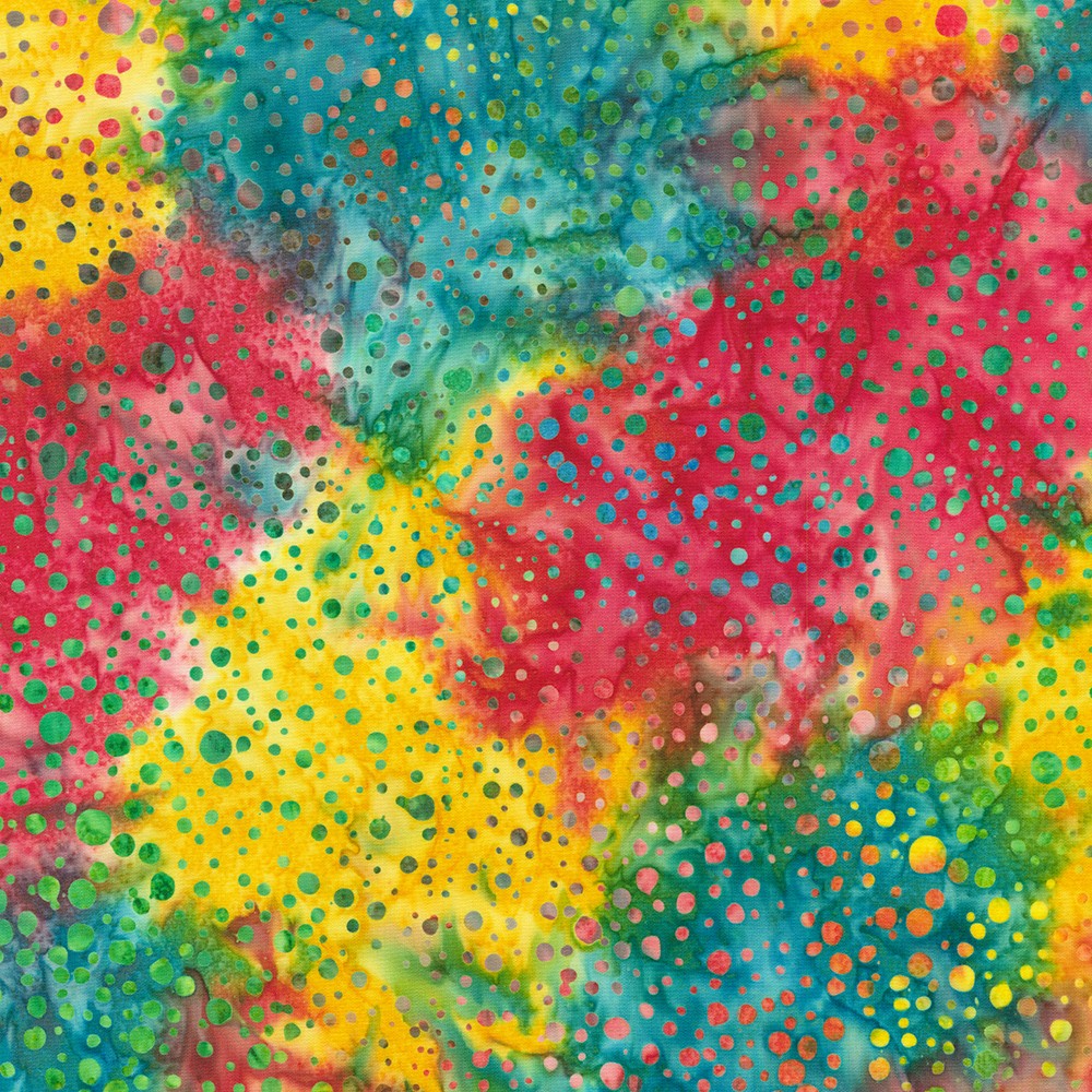 Dotted Batik Quilt Fabric - Splatter Dots in Bouquet Multi - AMD-22660-473 BOUQUET