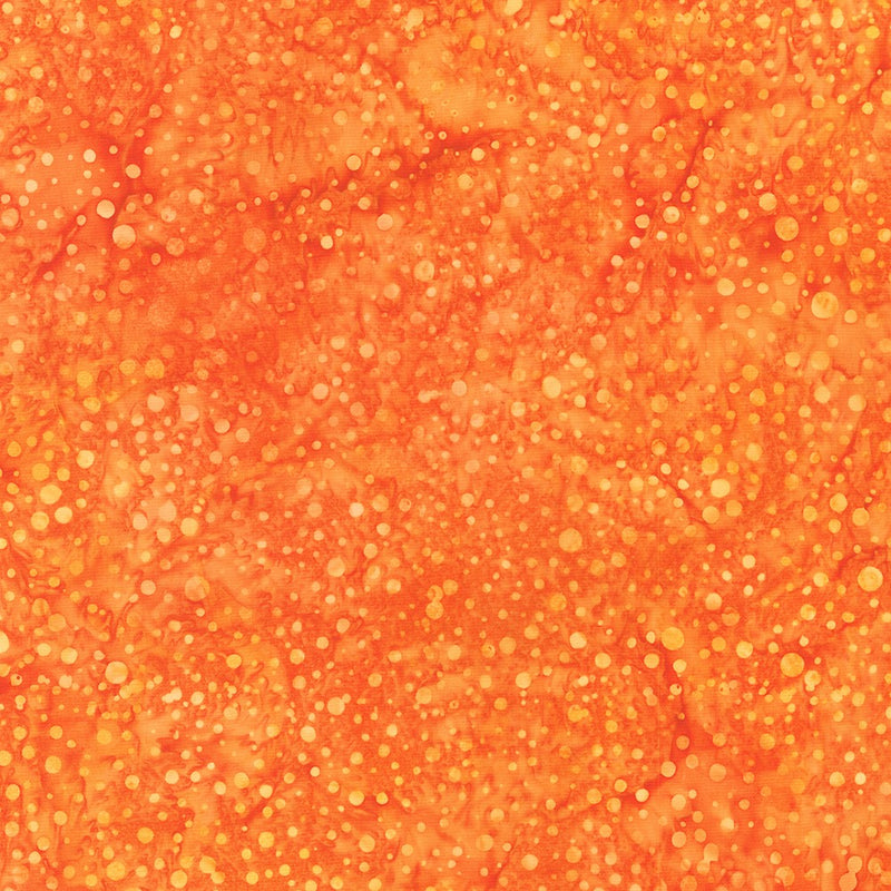 Dotted Batik Quilt Fabric - Splatter Dots in Goldfish Orange - AMD-22660-369 GOLDFISH