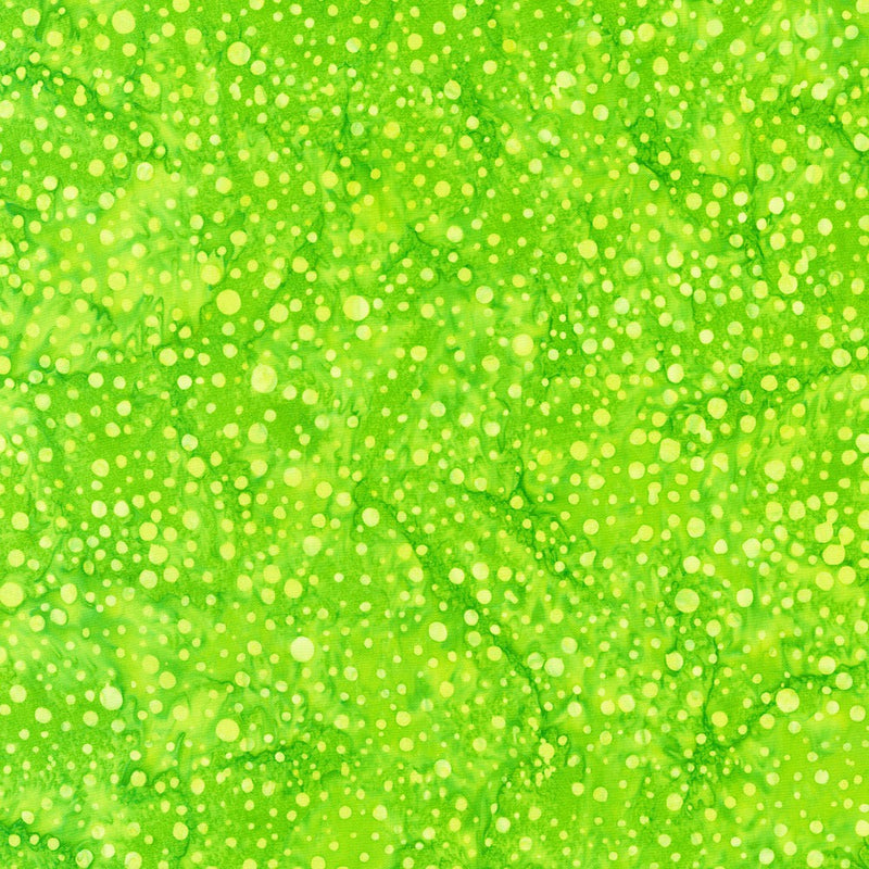 Dotted Batik Quilt Fabric - Splatter Dots in Peridot Green - AMD-22660-424 PERIDOT