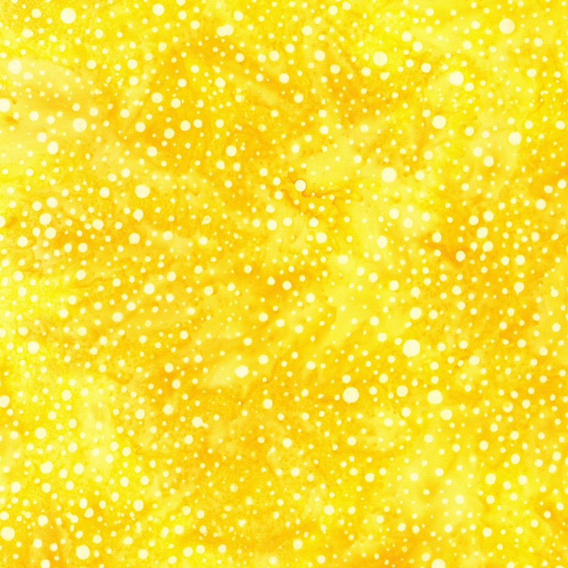 Dotted Batik Quilt Fabric - Splatter Dots in Sunflower Yellow - AMD-22660-125 SUNFLOWER