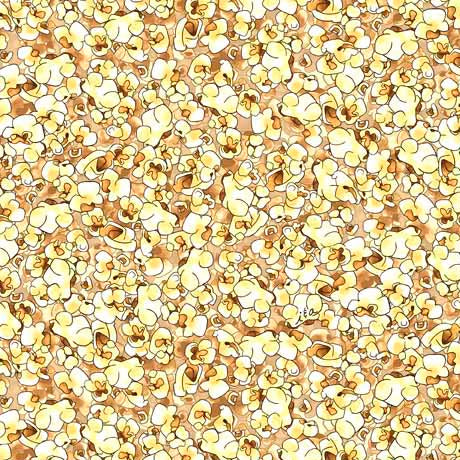 Double Feature Quilt Fabric - Popcorn in Cream  - 2600 30435 E