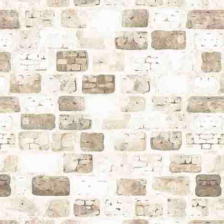 Dragon Dreams Quilt Fabric - Castle Wall in Taupe Tan - 2600 30961 A