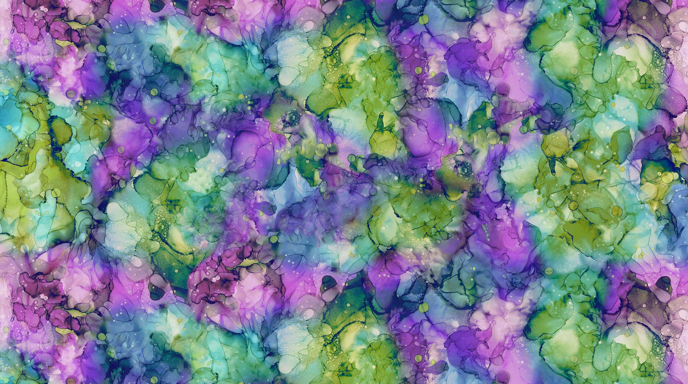 Dragonfly Dance Quilt Fabric - Fluidity in Mardi Gras (Purple/Green) - DP27234-86