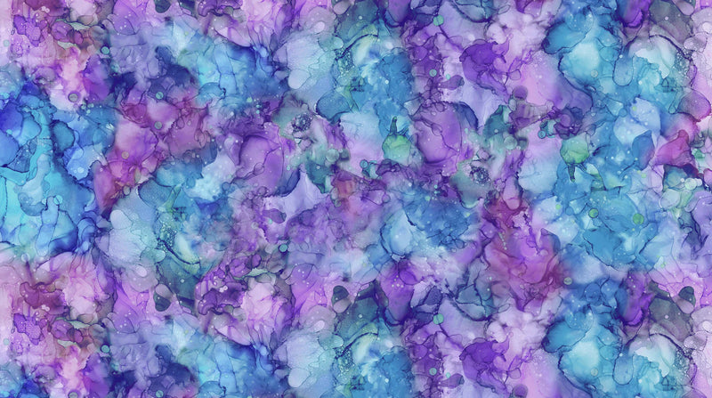 Dragonfly Dance Quilt Fabric - Fluidity in Pansy (Purple/Blue) - DP27234-85