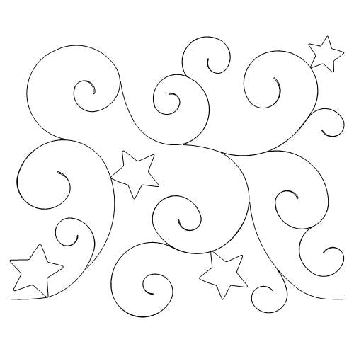 Longarm Pattern: Elegant Stars