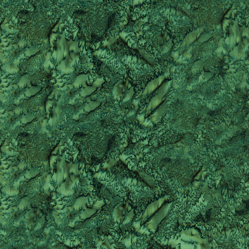 Expressions Hand-Dyes Batik Quilt Fabric - Forest Green - BT21000-319