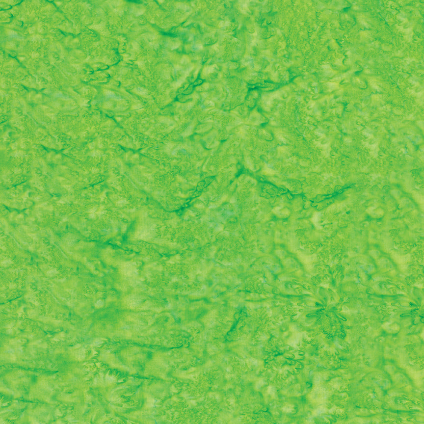 Expressions Hand-Dyes Batik Quilt Fabric - Leprechaun (Green) - BT21000-316